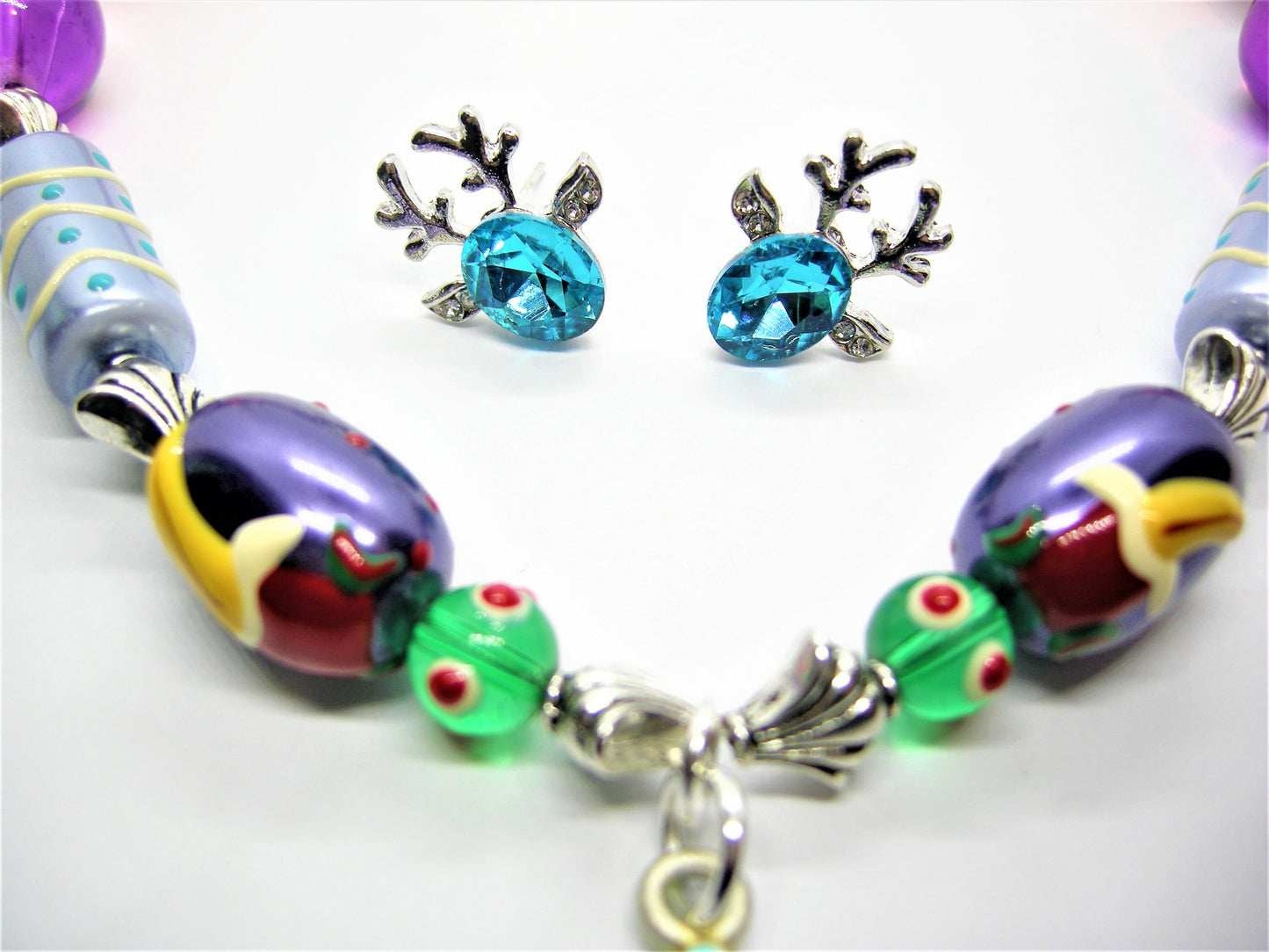 Hermie – Handcrafted Elf Necklace & Antler Earrings