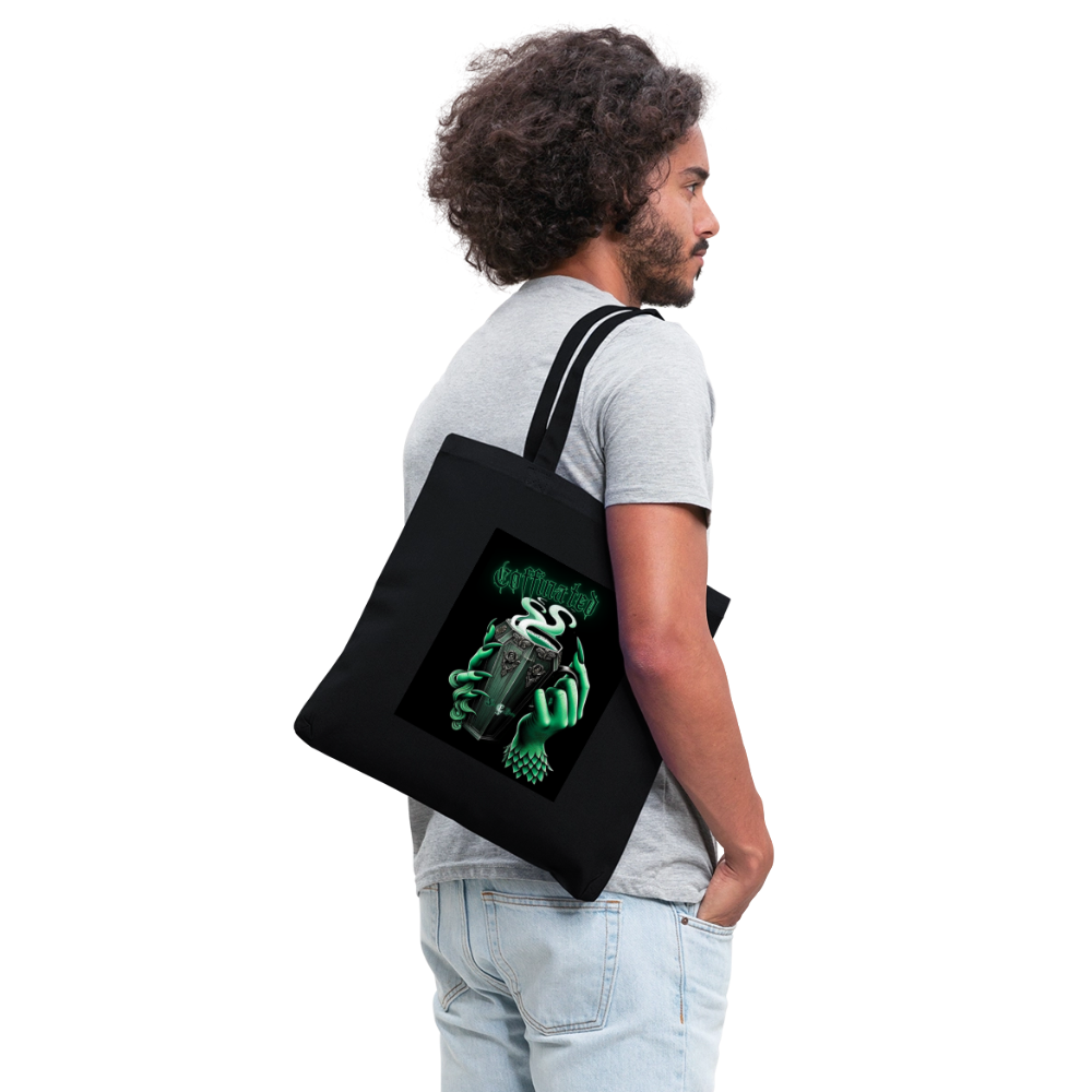 Coffinated Tote Bag - black