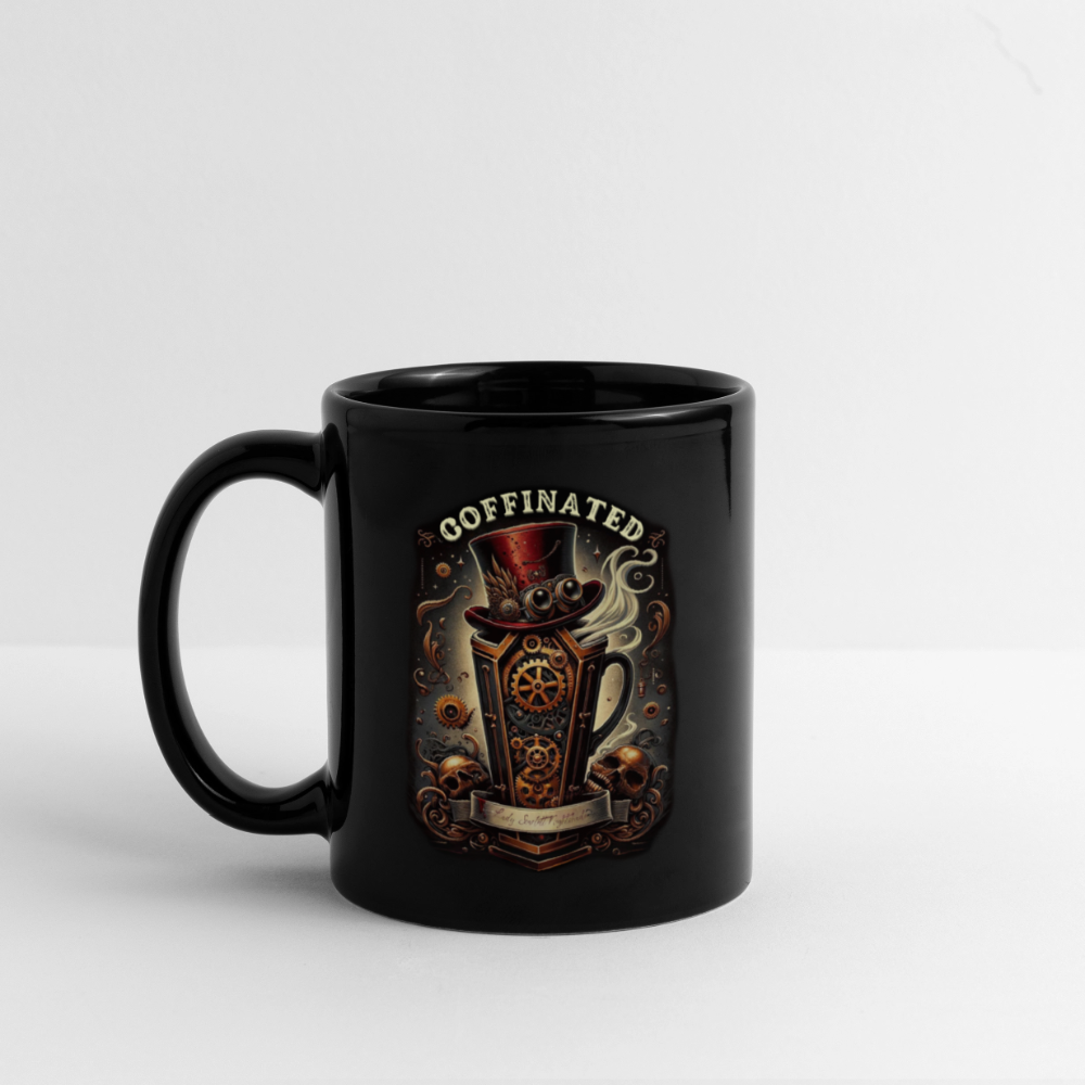 Coffinated Steampunk Mug - black