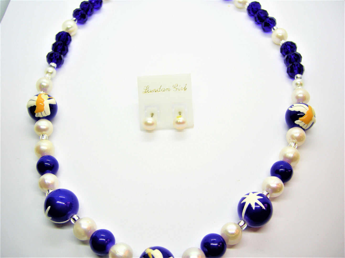 Hope – Blue Angel Pearl Necklace & Earrings