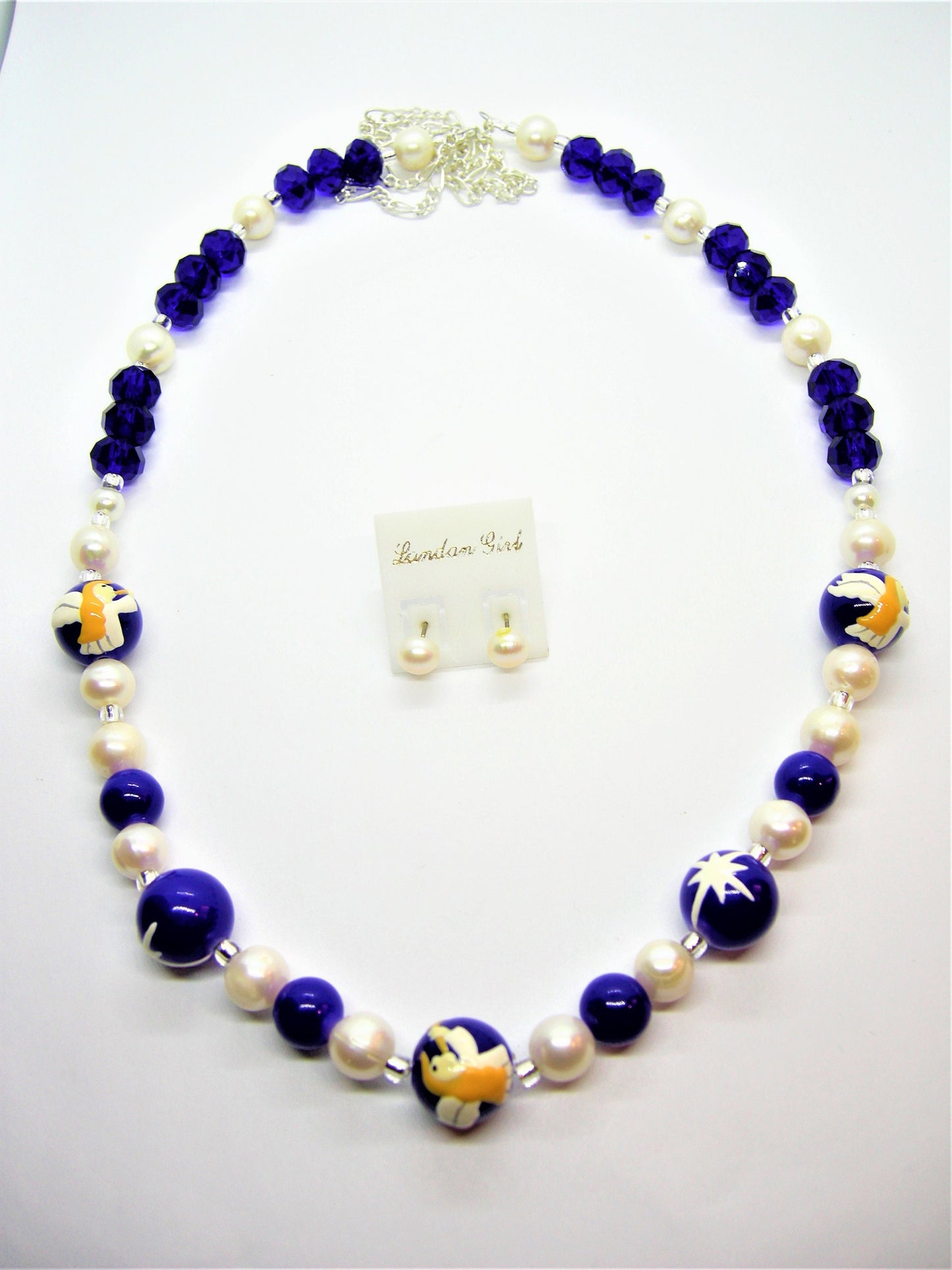 Hope – Blue Angel Pearl Necklace & Earrings