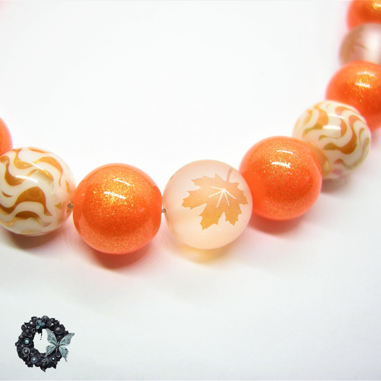 Marigold - Burnished Autumn Leaf Necklace