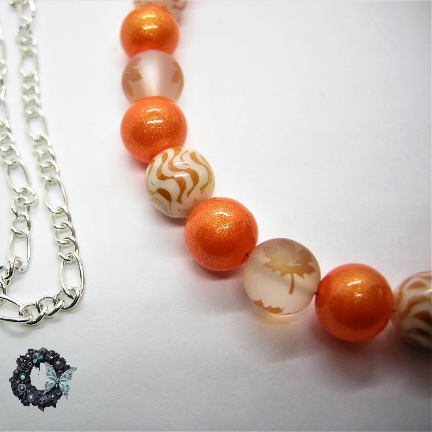 Marigold - Burnished Autumn Leaf Necklace
