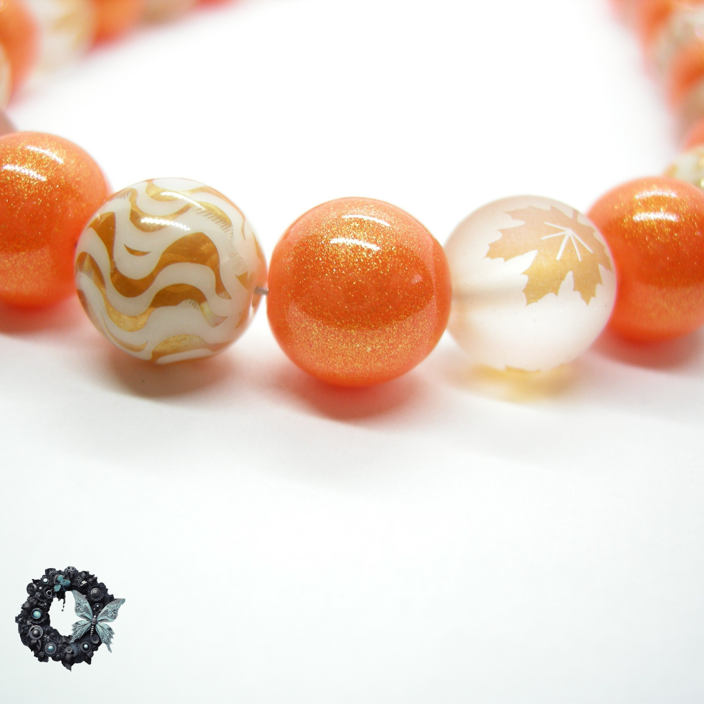 Marigold - Burnished Autumn Leaf Necklace