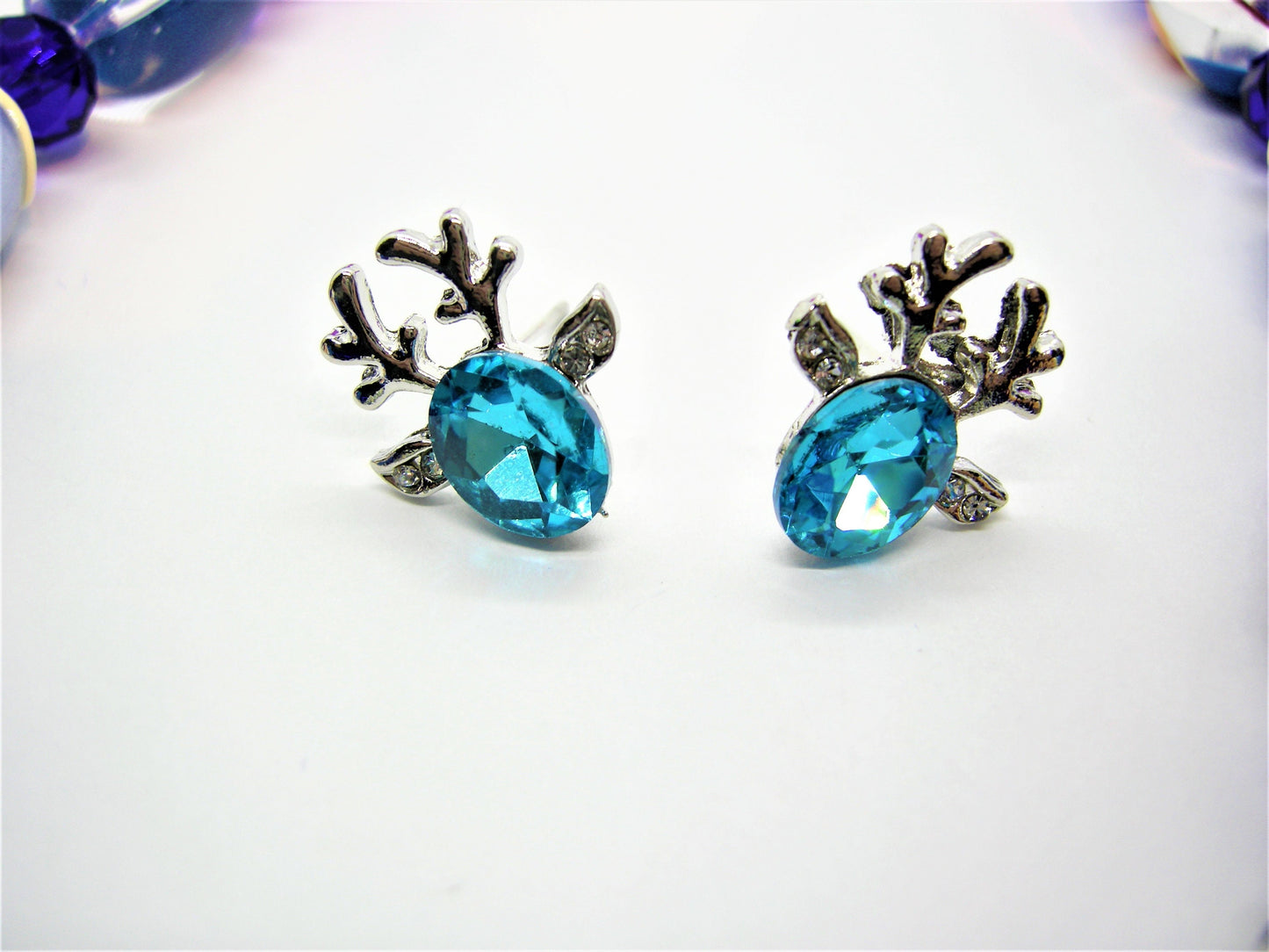 Yule Sprite Festive Elf & Antler Jewelry Set – Handcrafted Necklace & Earrings