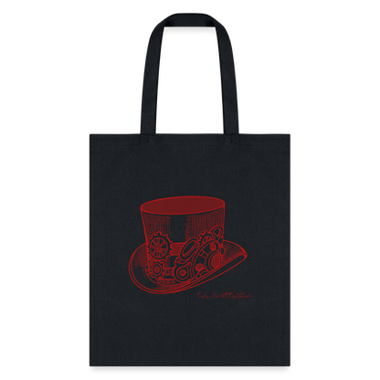 Lady Scarlett Top Hat Book Bag - black