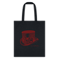 Lady Scarlett Top Hat Book Bag - black
