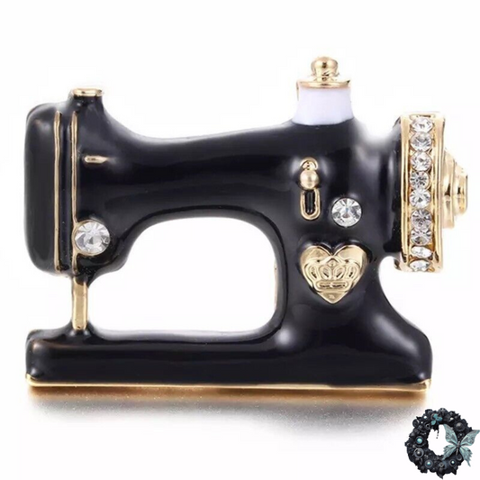 Eleanor - Antique Gold Sewing Machine Pin
