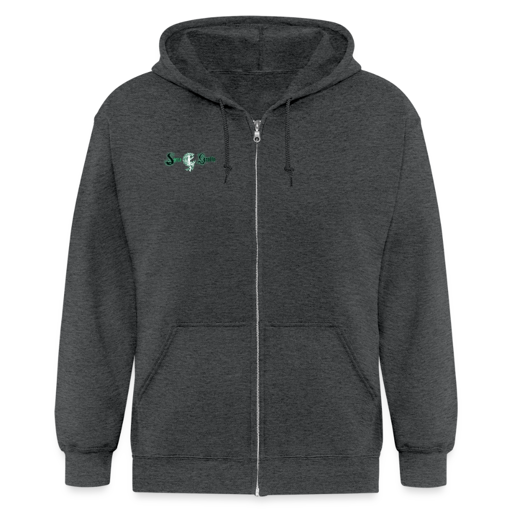 Coffinated Zip Hoodie - deep heather