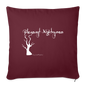 Pleasant Nightmares Throw Pillow - burgundy