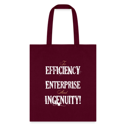 Efficiency, Enterprise Book Bag - burgundy