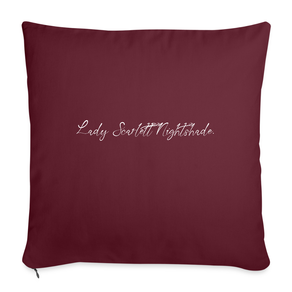 Pleasant Nightmares Throw Pillow - burgundy