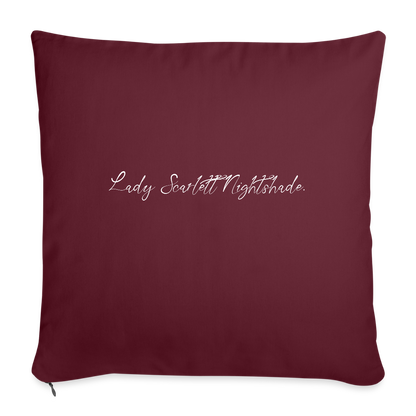 Pleasant Nightmares Throw Pillow - burgundy