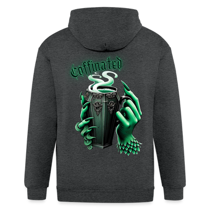 Coffinated Zip Hoodie - deep heather