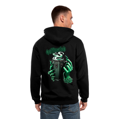 Coffinated Zip Hoodie - black