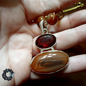 Vivienne – Garnet and Agate Gold-Filled Statement Necklace