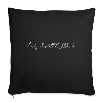 Pleasant Nightmares Throw Pillow - black