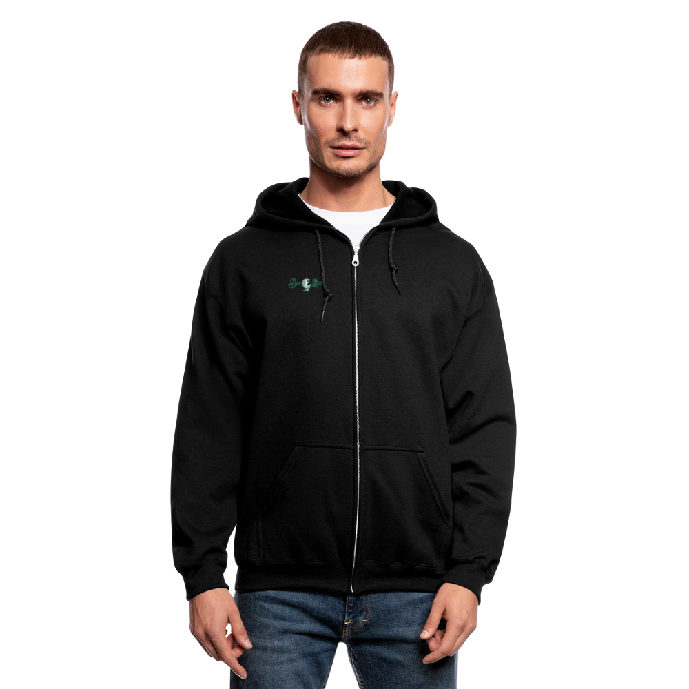 Coffinated Zip Hoodie - black