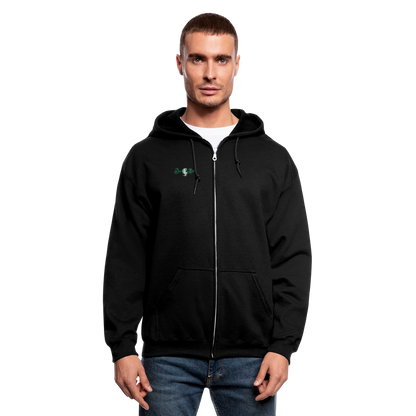 Coffinated Zip Hoodie - black