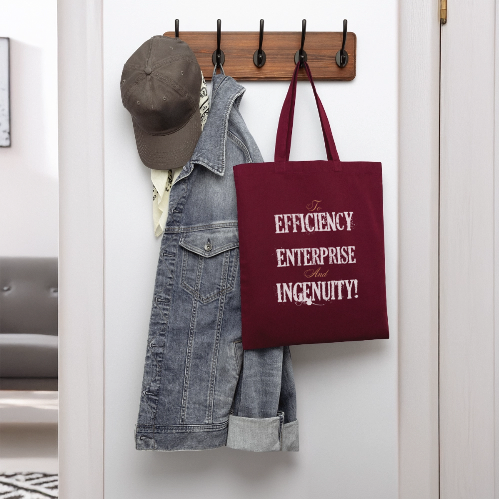 Efficiency, Enterprise Book Bag - burgundy