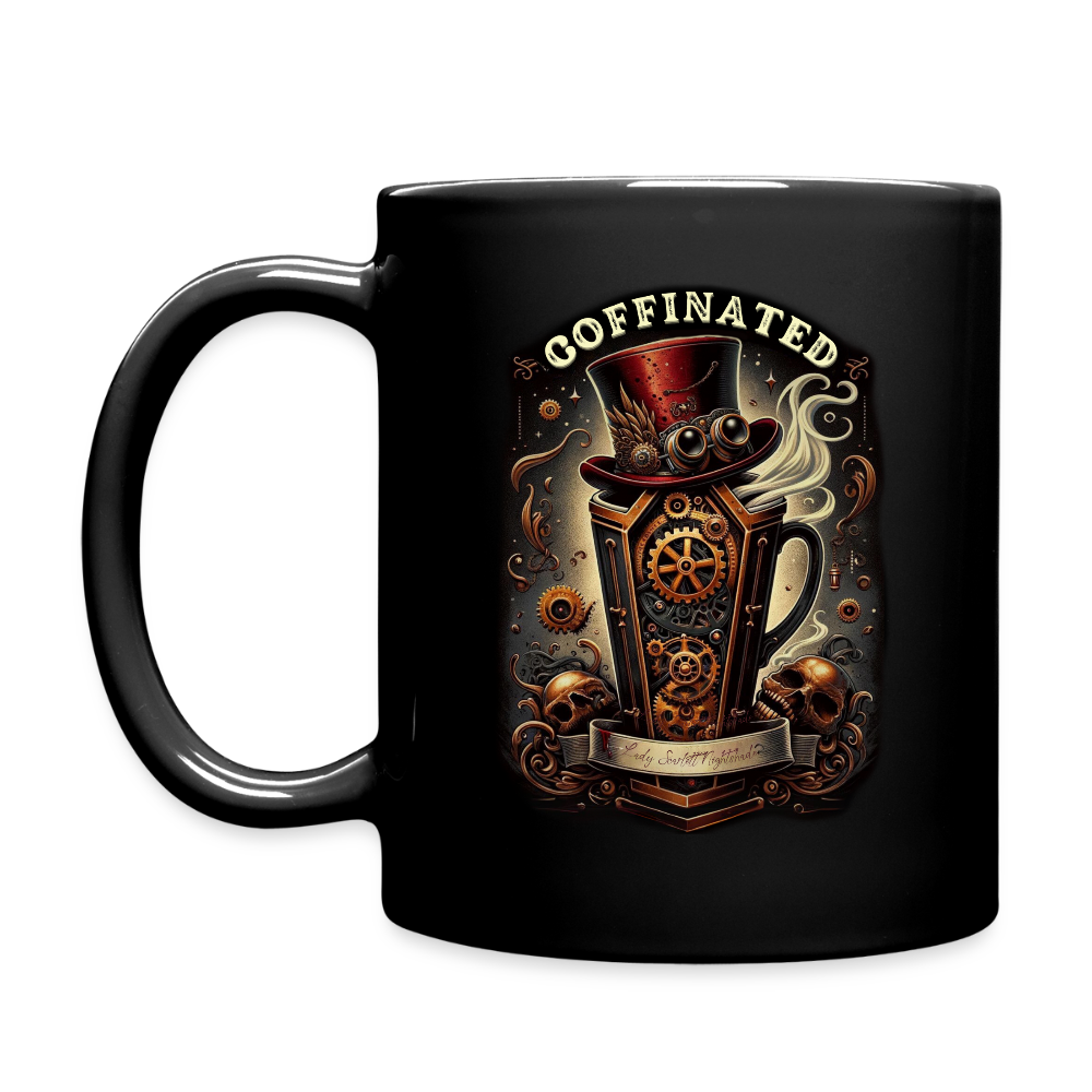 Coffinated Steampunk Mug - black