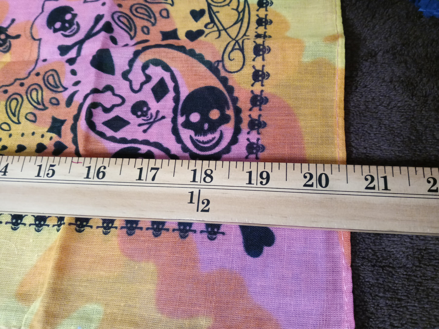 Rainbow tie dye bandana