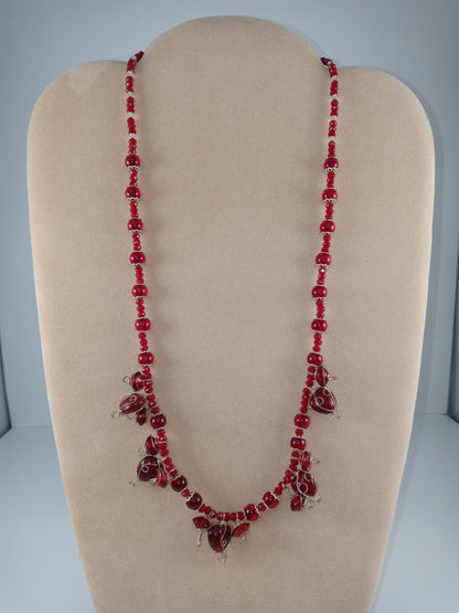 Eve - Poisoned Heart Wire Wrapped Necklace