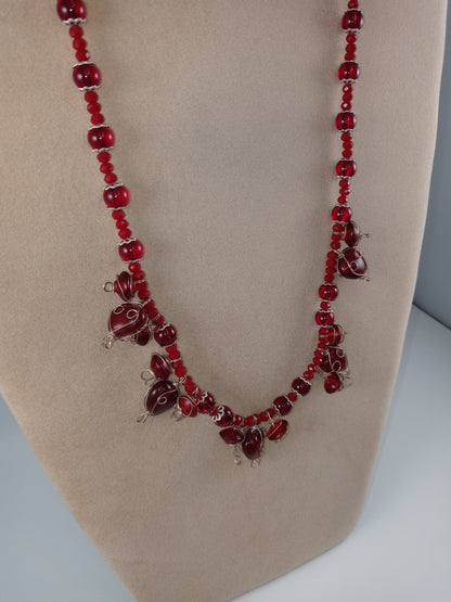 Eve - Poisoned Heart Wire Wrapped Necklace