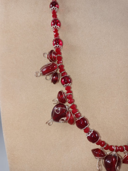 Eve - Poisoned Heart Wire Wrapped Necklace