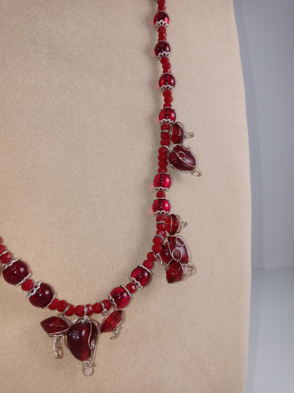 Eve - Poisoned Heart Wire Wrapped Necklace