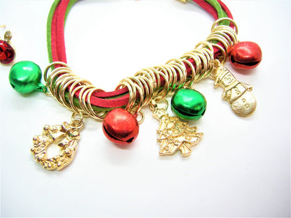 Ivy – Christmas Charm Bracelet & Deer Antler Earrings