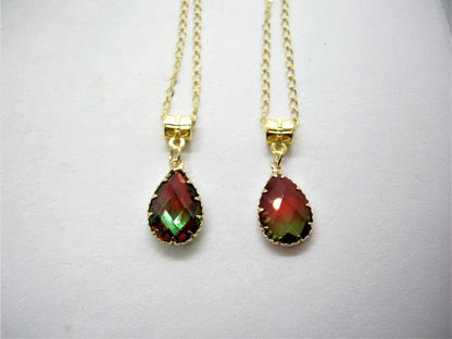 Vivienne – Austrian Crystal Gradient Teardrop Necklace