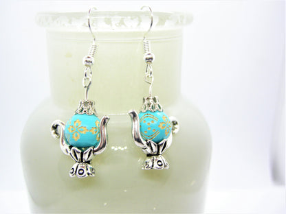 Clementine – Dainty Victorian Teapot Earrings
