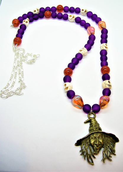 Hecate – Brass Witch Pendant Necklace