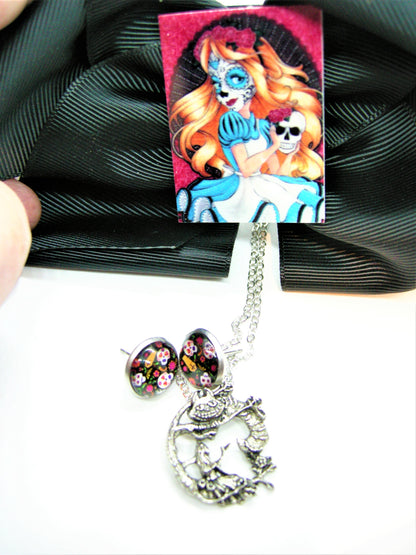 Sugar Skull Alice in Wonderland Set