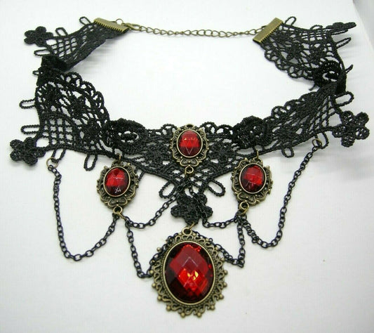 Lady Scarlett - Gothic Lace Accessory Strip