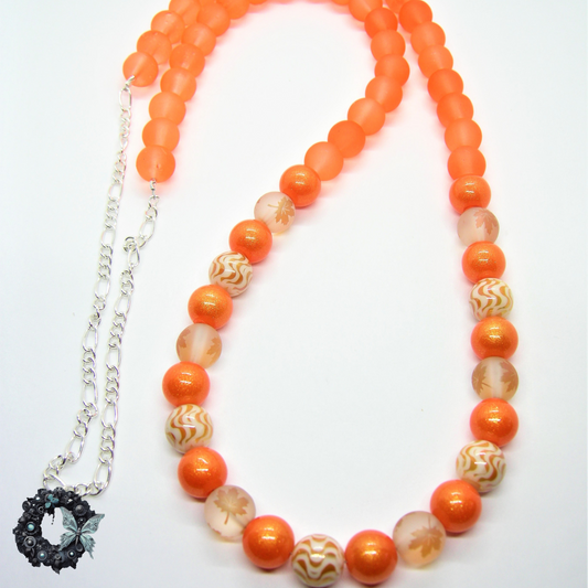 Marigold - Burnished Autumn Leaf Necklace