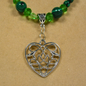 Brigid – Celtic Heart Malachite Necklace