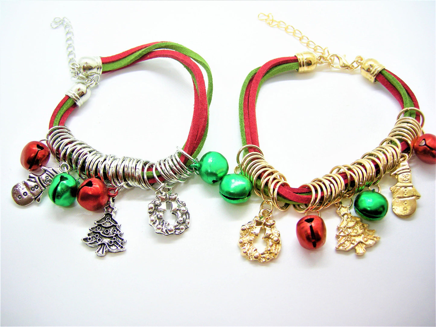 Ivy – Christmas Charm Bracelet & Deer Antler Earrings