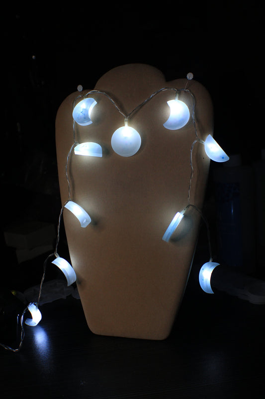Luminara – Glow-in-the-Dark String Lights (Moon Phases & Stars)