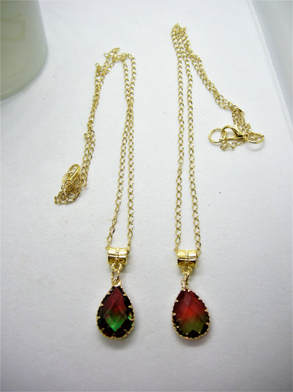 Vivienne – Austrian Crystal Gradient Teardrop Necklace
