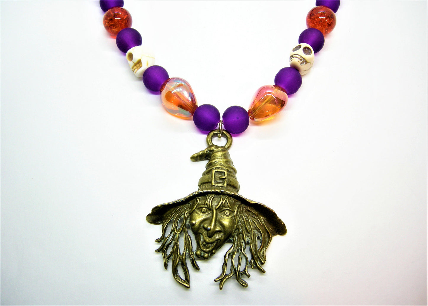 Hecate – Brass Witch Pendant Necklace