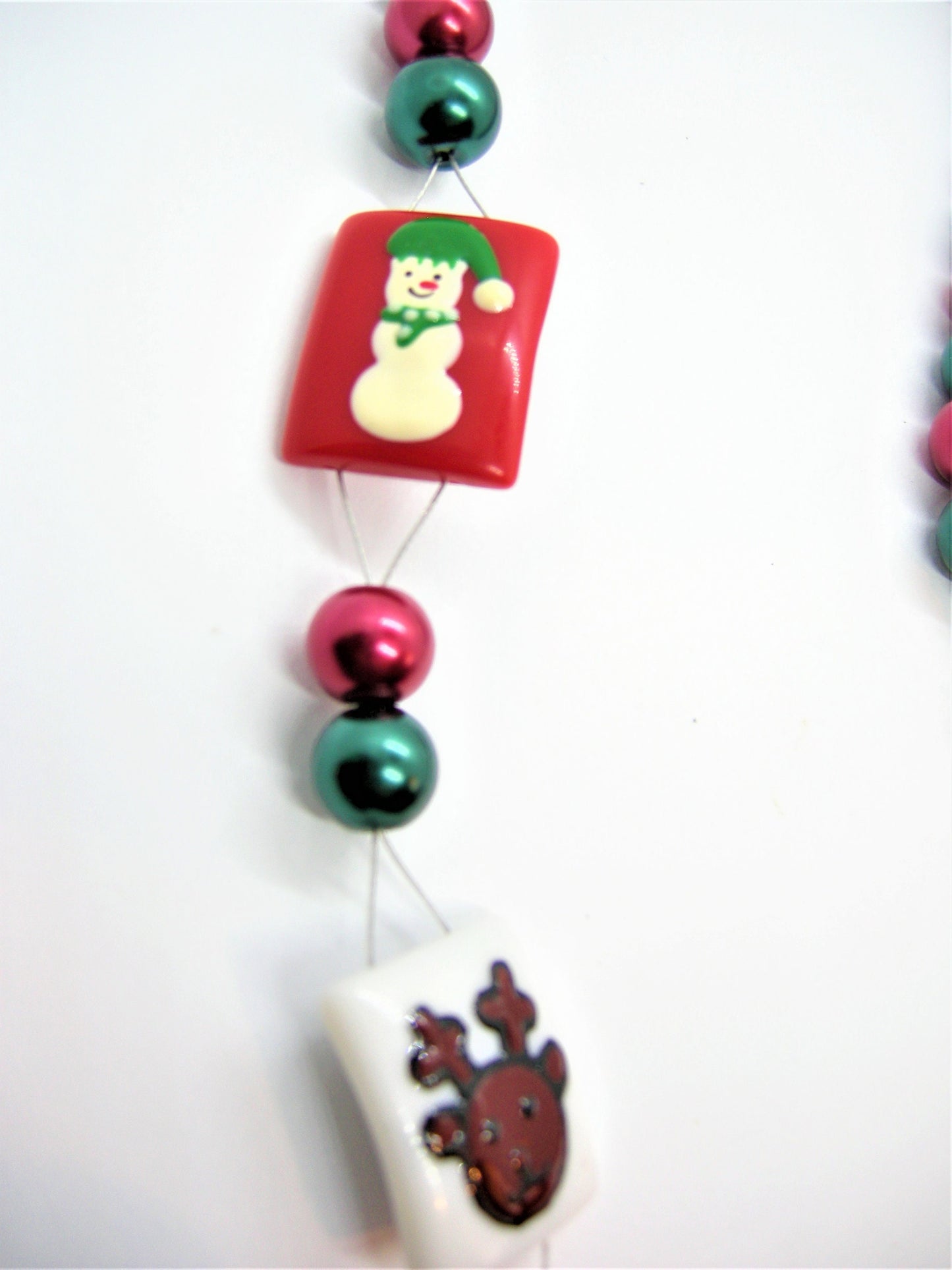Garland – Double Wire Holiday Package Necklace & Spiral Tree Earrings