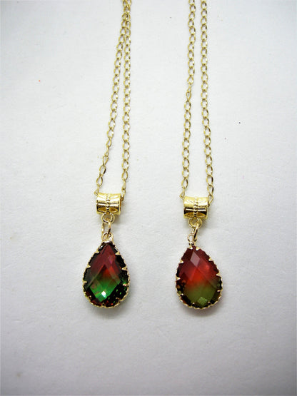 Vivienne – Austrian Crystal Gradient Teardrop Necklace