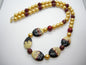 Waves of Java - Handpainted bead necklace