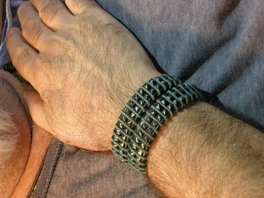 Vegan Leather Wrap Bracelet – Green