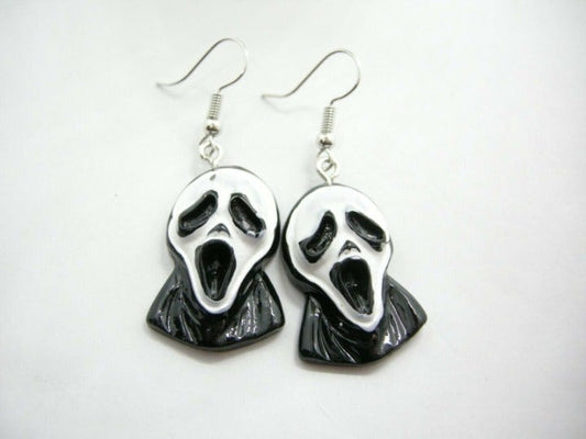Ghost Face Scream Acrylic drop earrings