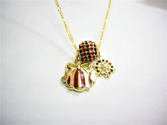 Christmas charm necklace,charm necklace,Christmas gift for her,gift for mom