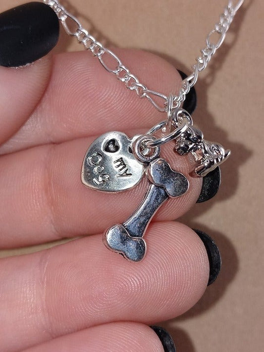 Tiny shinies - charm necklace for dog moms