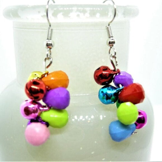 Jingle bell cluster earrings